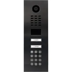 DoorBird D2102KV IP Video Türsprechanlage – Titan-Optik (PVD)
