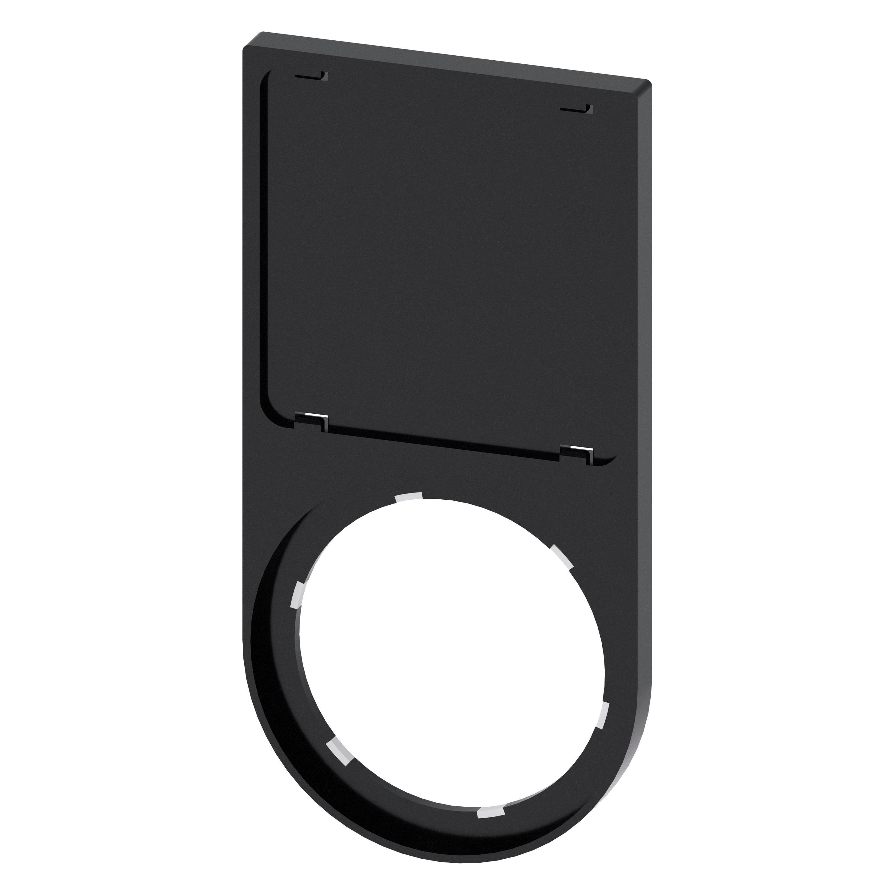 Siemens Label holder, rounded bottom, black (3SU1900-0AT10-0AA0)