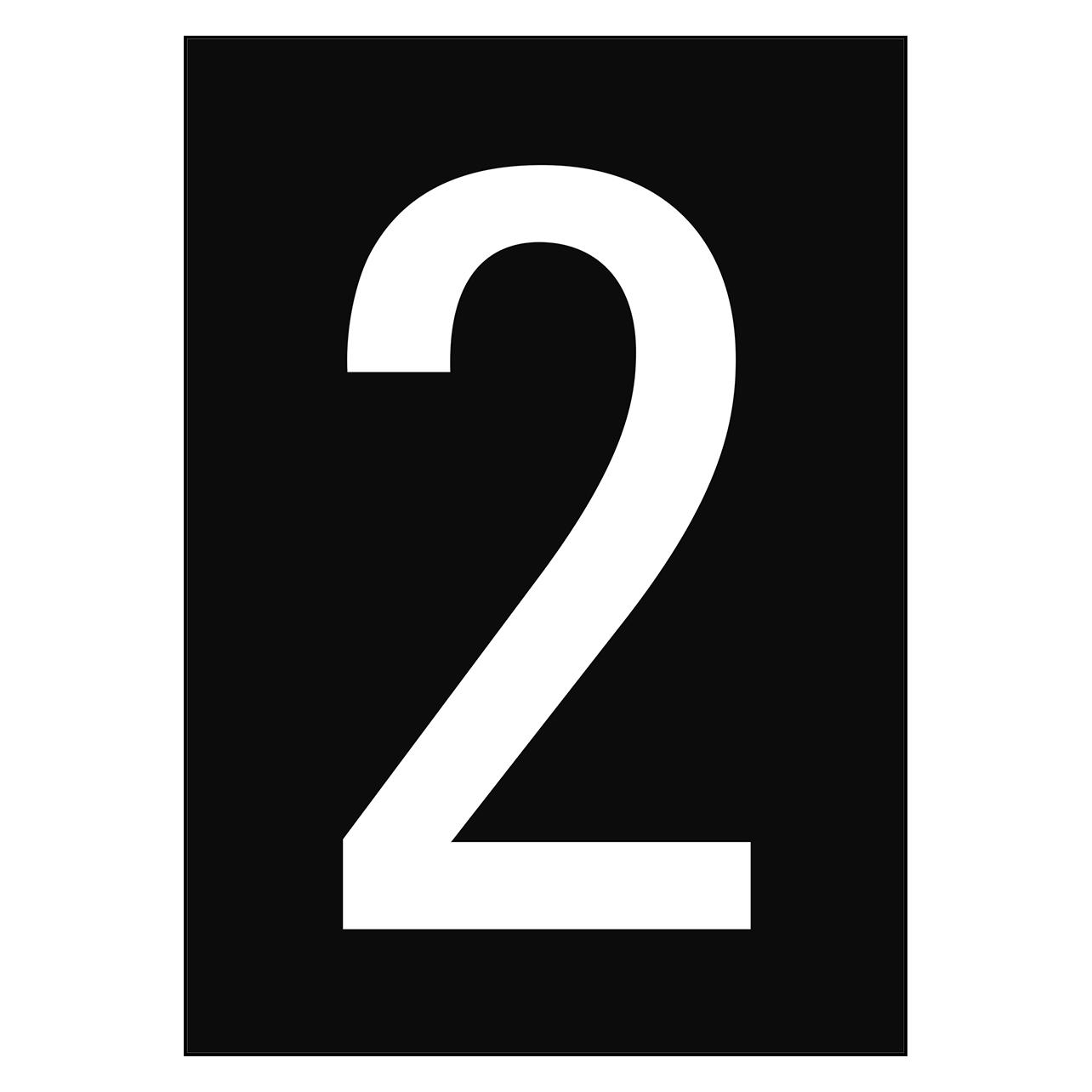 Brady A4-Etiketten mit Zahlen und Buchstaben (NL7541A4BK-2)