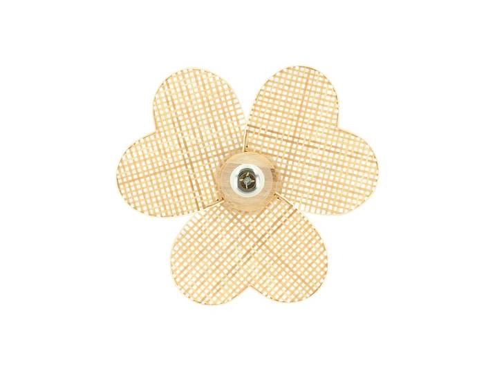 Applique murale en forme de fleur en bambou d45cm