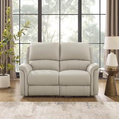 Hydeline USA Hydeline Erindale Zero Gravity Power Recline and Headrest Top Grain Leather Loveseat