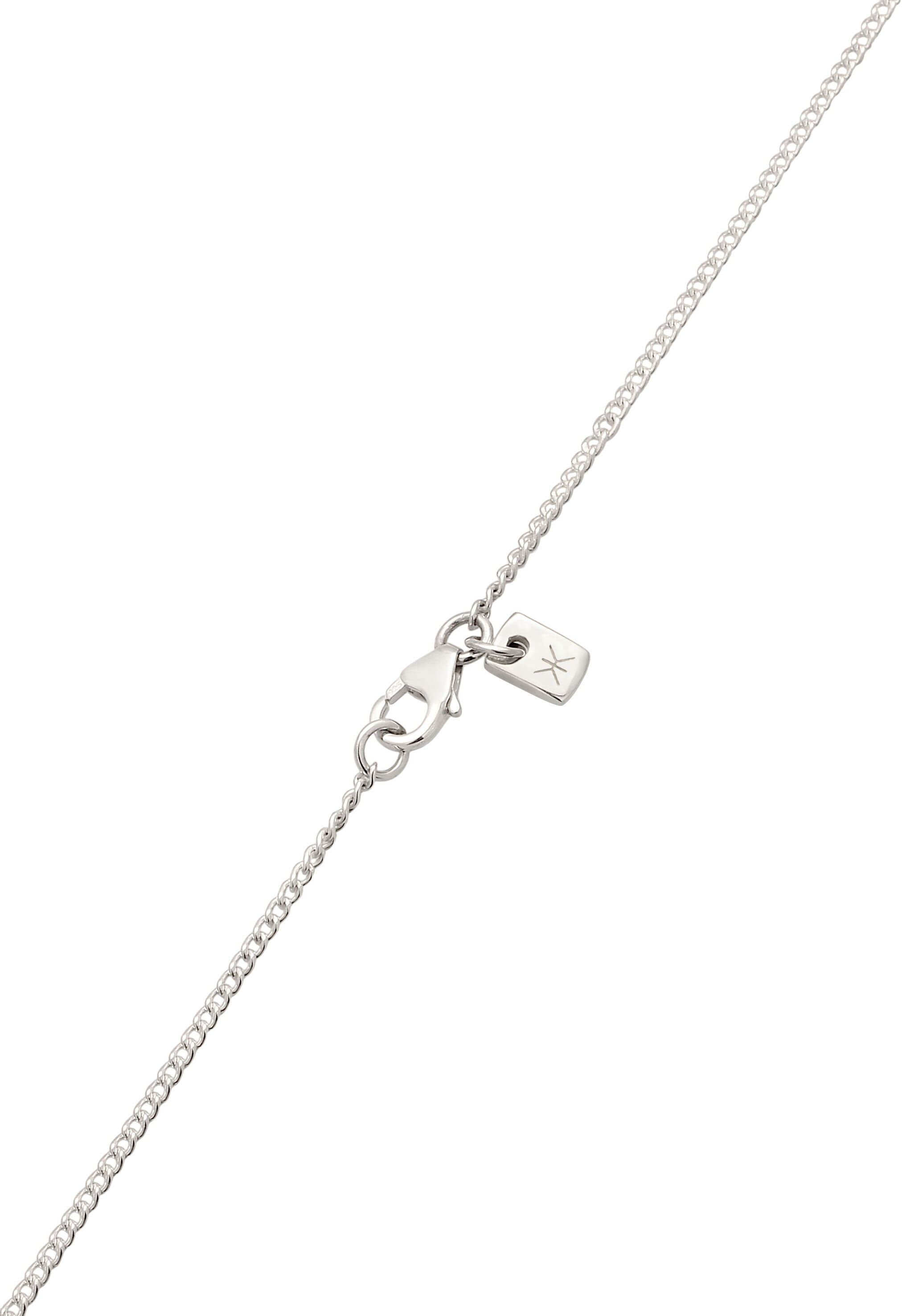 Lange Kette KUZZOI "Halskette Steigbügel 925 Sterling Silber" Gr. 60, silber, Halsketten, Herren, Silber 925 (Sterlingsilber), Lange Kette