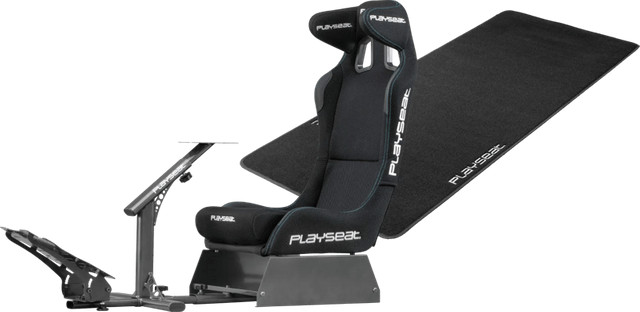 Playseat Evolution Pro ActiFit Racingstoel met vloermat - Zwart