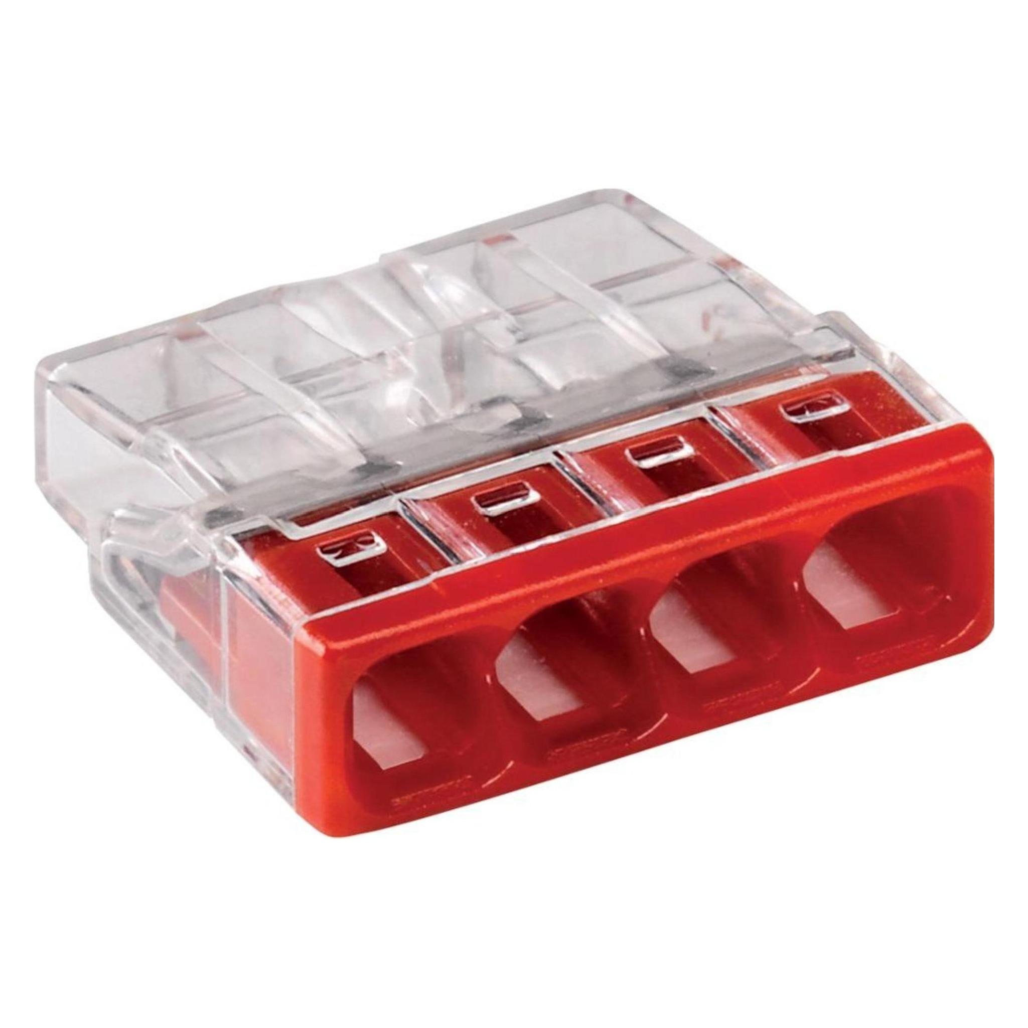 Magni Verbind.-Klemme VDE Wago- COM. 4x0,5-2,5qmm rot 6St (4011150302773)