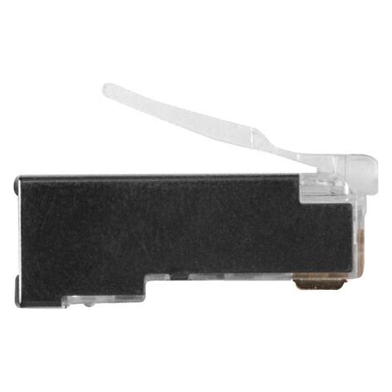 ACT RJ45 (8P/8C) CAT6 shielded modulaire connector for round cable with solid or standed conductors. Sui (TD168A)