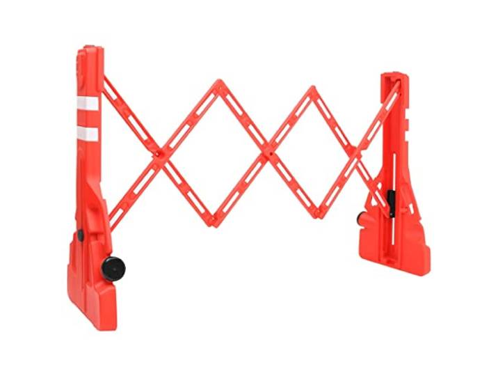 vidaXL Verkehrsschranke Faltbar Sicherheitsschranke Absperrschranke Verkehrsabsperrung Schrankenzaun Absturzsicherung Rot 210x50x105cm
