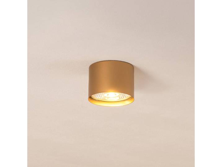 Deckenstrahler Chloe starr, gold Argon, dimmbar, messing / gold, für Wohn- / Esszimmer, Metall, Modern, Strahler