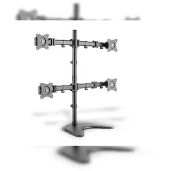 Digitus Universelle Vierfach Monitor Halter mit Stand-/ Klemm-Montage