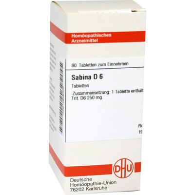 DHU-Arzneimittel GmbH & Co. KG SABINA D 6 Tabletten 80 St 02635702