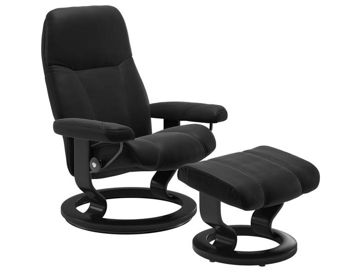 Stressless Einzelsesselset CONSUL, schwarz, Leder