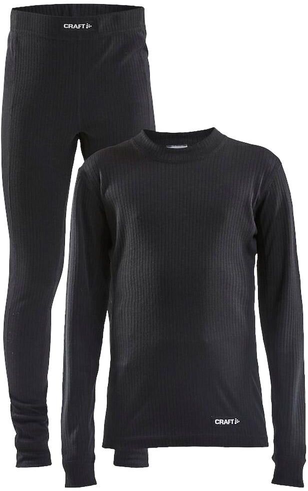 Craft  - Core Dry Baselayer Set Jr Black - 122-128 - Sous-vêtement technique