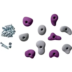 Kletterbude, Klettergriffe, (Violett-Grau)