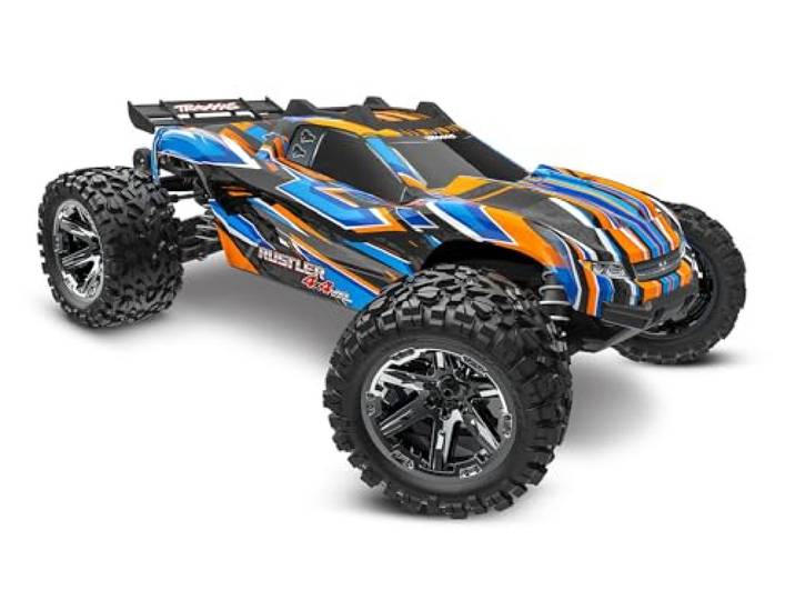 Traxxas RUSTLER 4X4 VXL BRUSHLESS HD ORANGE OHNE AKKU/LADEGERÄT 67376-4-ORNG