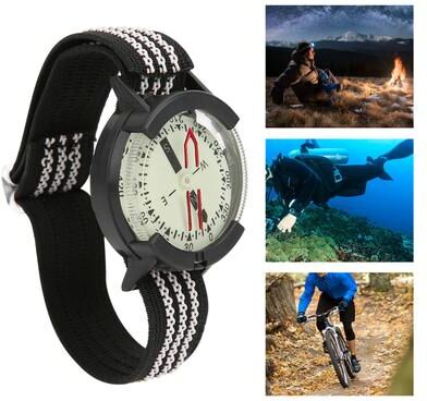 Multisell Products Hub Waterproof Compass Watch With Luminous Dial For Hiking Camping Survival Gear Waterproof Compass Watch With Luminous Dial For Hiking Camping Survival Gear