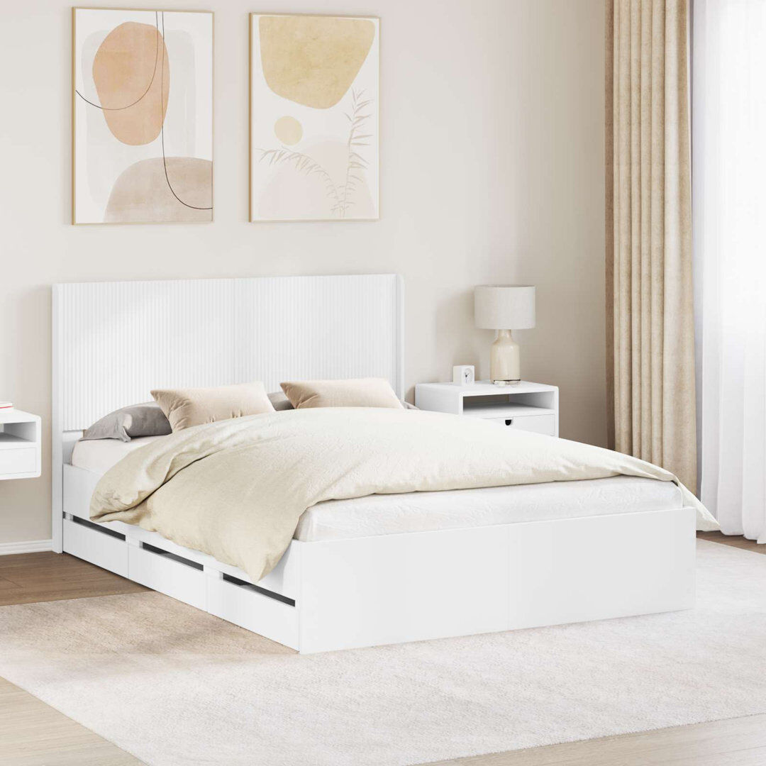 East Urban Home Bed White Super King (6')