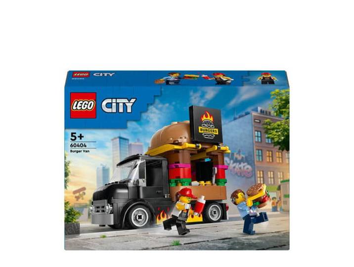LEGO City Hamburgertruck Speelgoed Vrachtwagen Keukenset voor Kinderen vanaf 5 Jaar 60404