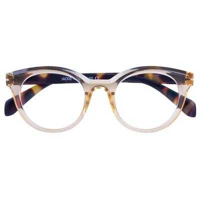 Lesebrille JACKIE, beige transparent, +1.00 dpt mit Etui