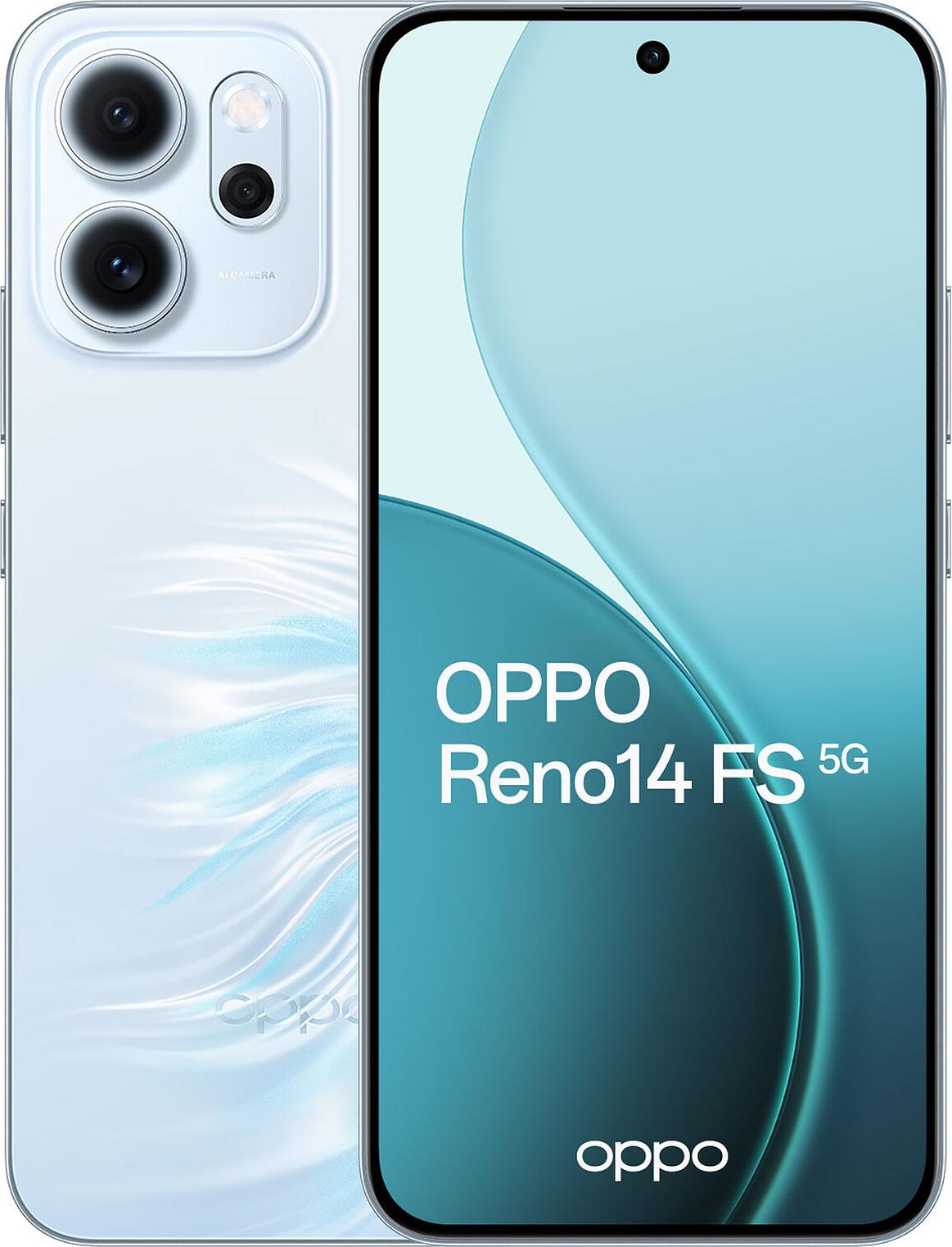 Oppo Reno 14FS 5G Smartphone Opal Blau 12GB RAM 512GB Interner Speicher