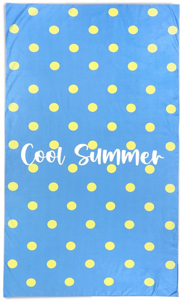 Beach Club Strandlaken Cool Summer - Blauw - 100 x 180 cm