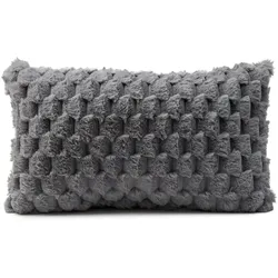 Kissen CARMEN silber (BH 50x30 cm) - silber - BH 50x30 cm