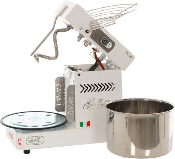 Spiralkneter Famag Grilletta IM 6 S - kippbarer Kopf - Schüsselinhalt 6 kg/11 l