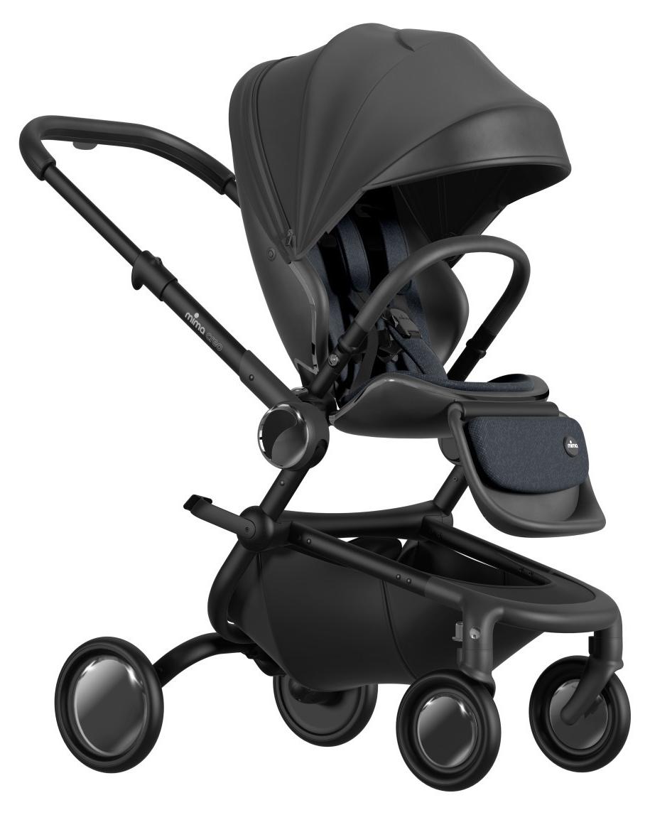 Mima Creo Buggy Kinderwagen Black/Schwarz, wendbarer Sitz, kompakt faltbar, UPF 50+, ab 6 Monaten bis 22 kg
