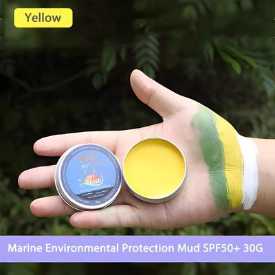 Uplift Essentials Eco Friendly Zinc Surfing & Diving Sunscreen Mud yellow