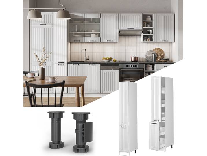 Meuble haute de cuisine Vicco Fame-Line Blanc campagne 30cm\, Model 40666