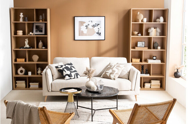 Miliboo Design Bücherregal aus hellem Holz EPURE