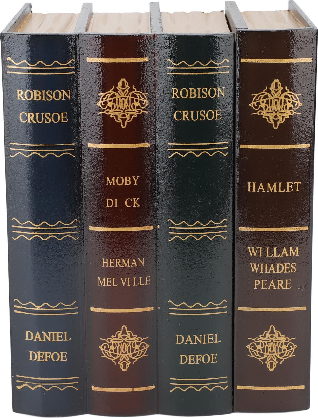 Decoratieve opbergdoos in de vorm van een boek met antiek vintage design