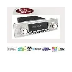RETROSOUND "MOTOR-6" DAB+ Komplett-Set "Silver" mit Zubehör