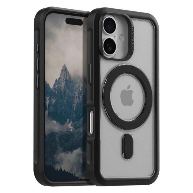 Rokform Slim Magnetic Case, for iPhone 16, Black (Apple iPhone 16) (RO0133)