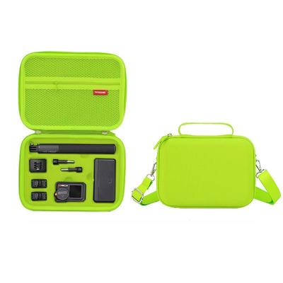 Action Camera Carrying Case Waterproof Travel Shoulder Bag For Action 5 Pro, Action 4 & Action 3 green