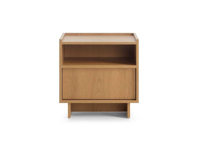Masseno Nachttisch ZENITH Nachtschrank Beistelltisch für Schlafzimmer 50 x 51 x 39 cm Braun