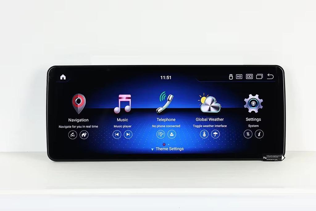 Android-Autoradio - Multimedia-Player für Mercedes-Benz E-Klasse W212 - Android 14 - 12,3-Zoll-Touchscreen - 6 GB RAM - 64 GB Speicher - Kabelloses CarPlay