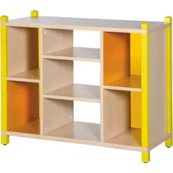 Raumteiler in Stollenbauweise - wechselseitig mit Plexiglas