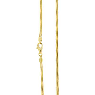 Silberkette OSTSEE-SCHMUCK "Ostsee-Schmuck Kette Schlange 2,0 mm Kette Schlange 2,0 mm" Gr. 50, gold, Halsketten, Damen, 50cm, Silber 925 (Sterlingsilber), L: 42, Silberkette