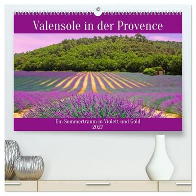 Valensole in der Provence (hochwertiger Premium Wandkalender 2027 DIN A2 quer), Kunstdruck in Hochglanz