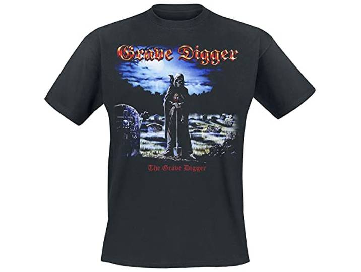 Grave Digger T Shirt The Grave Digger Band Logo nieuw Officieel Mannen