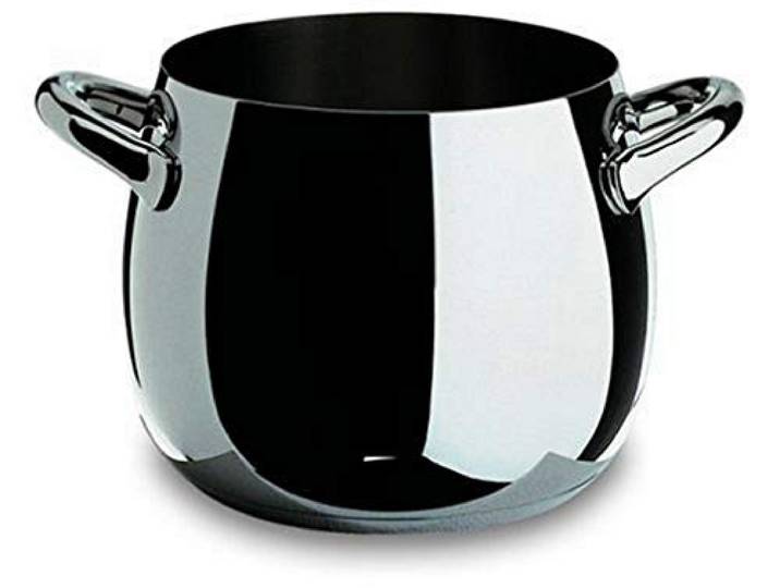 Alessi MAMI Topf aus Edelstahl, Silber, 3.3 x 25 x 4.3 cm
