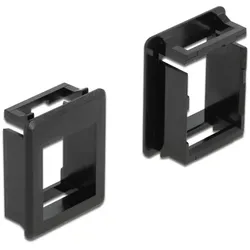 DELOCK Keystone Halterung für Gehäuse 4 Stück schwarz