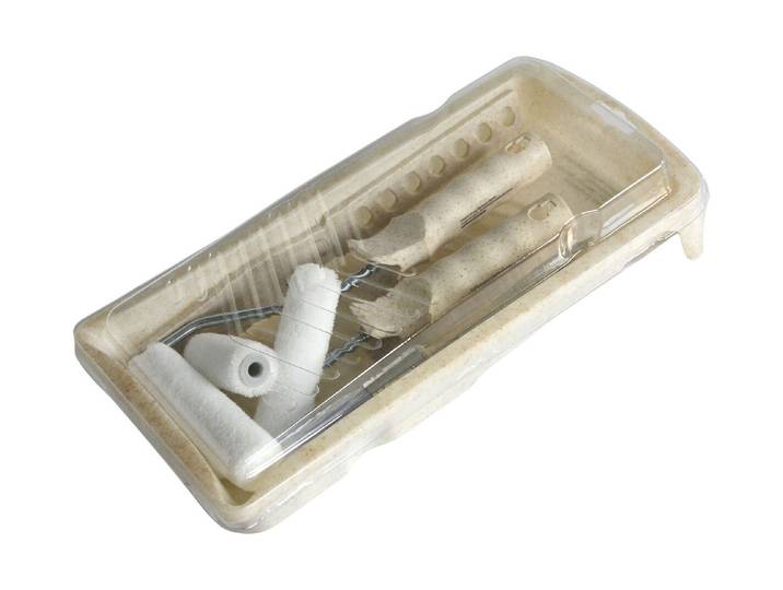 Renovo Maler-Set Kunststoff Crème-Weiss 150 x 80 mm 10 Stück