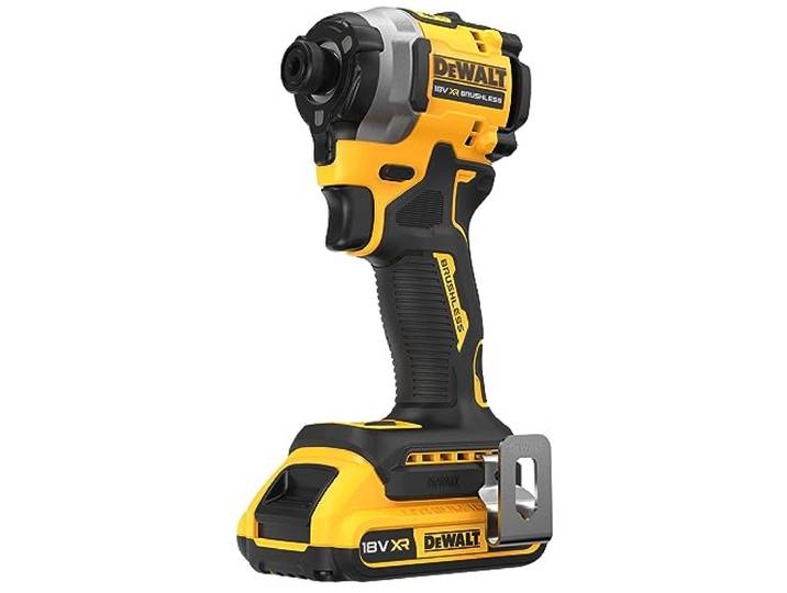 DEWALT - Visseuse à Chocs Compacte XR 18 V Brushless\, Inclue 2X Batteries 2Ah\, 1X Chargeur\, 1x coffret de transport\, DCF850D2T-QW