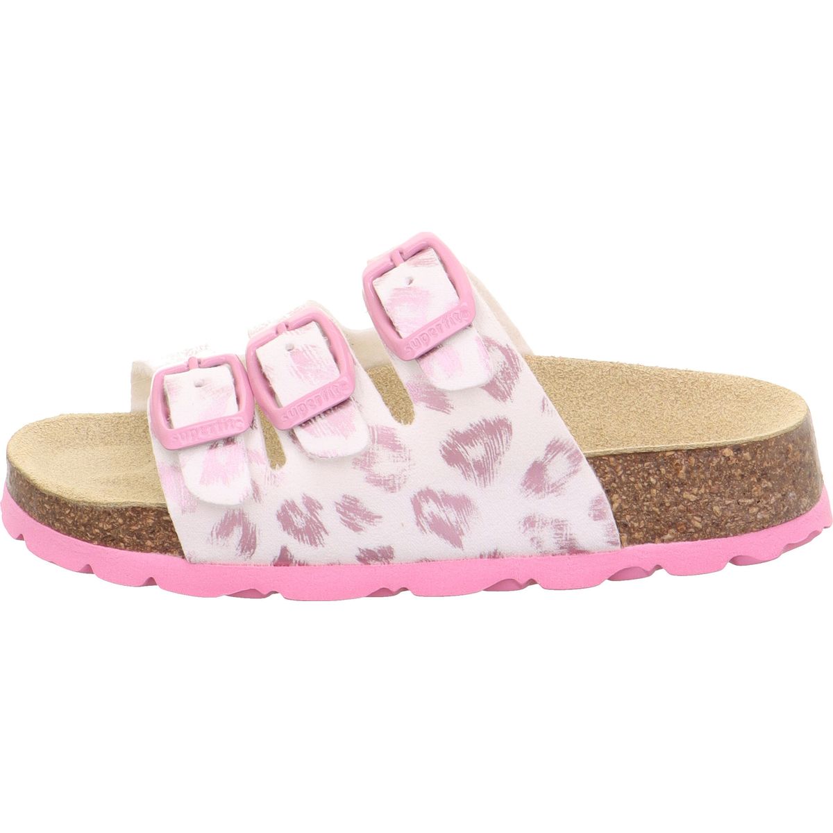 Superfit Fussbettpantoffel weiss/rosa (1140) 41 1-800113-1140-41