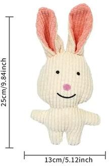 Inspire Essentials Corduroy Plush Squeaky Dog Toy For Chewing And Teeth Cleaning 7
