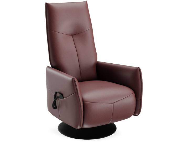 Jura Relaxsessel 18 Torro - Pinot - Farbe: dunkelrot - Material: Leder - Möbel Konfigurator: Traummöbel individuell zusammenstellen - 325