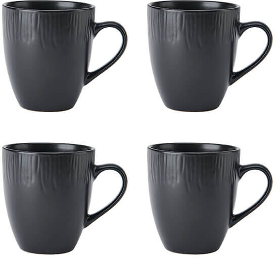 Mikasa Jardin Midnight Set of 4 420ml Mugs