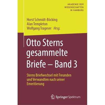 Otto Sterns gesammelte Briefe – Band 3, Gebundene Ausgabe von , Springer Berlin, 978-3-662-64409-6
