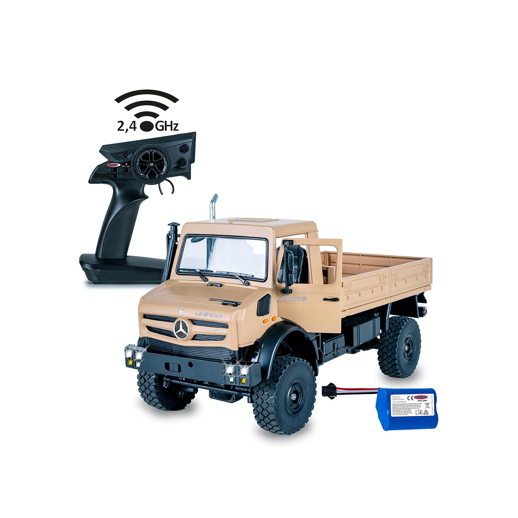 JAMARA Mercedes -Benz Unimog U5023 1:14 beige 2,4GHz