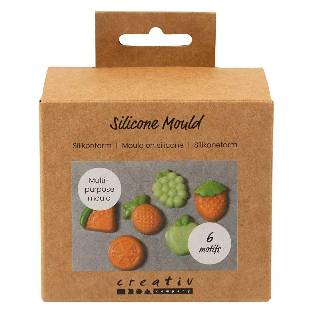 Creativ Company Silikon Form Früchte 6 Stück (9 x 8.50 x 9 cm) (37125)